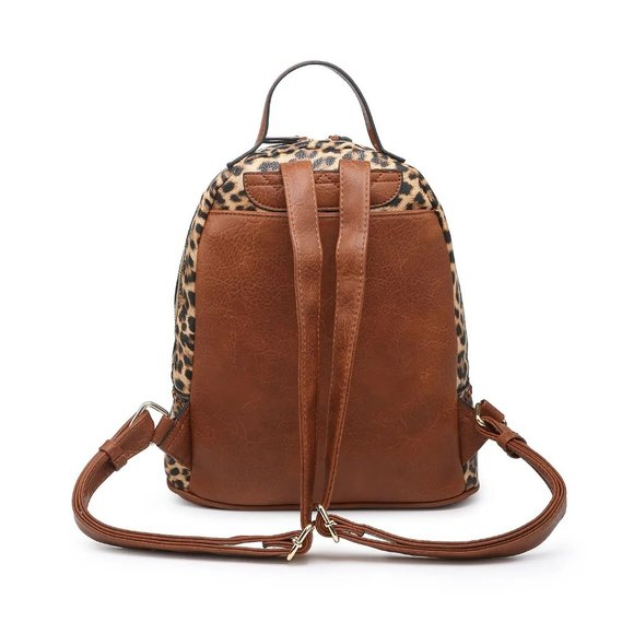 Backpack Bag Purse with Stitch Detail - Picture 3 of 5